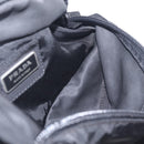 PRADA Waist Bag Nylon Black Silver Auth ka7017A-20