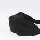 PRADA Waist Bag Nylon Black Silver Auth ka7017A-4