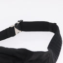 PRADA Waist Bag Nylon Black Silver Auth ka7017A-8