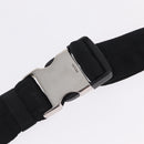 PRADA Waist Bag Nylon Black Silver Auth ka7017A-9