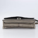 Cartier Marcello De Cartier Satchel Bag Leather 2way Bronze Silver Auth ka7019V-11