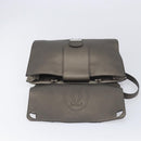 Cartier Marcello De Cartier Satchel Bag Leather 2way Bronze Silver Auth ka7019V-17