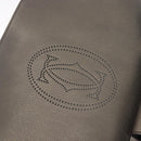 Cartier Marcello De Cartier Satchel Bag Leather 2way Bronze Silver Auth ka7019V-18
