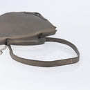 Cartier Marcello De Cartier Satchel Bag Leather 2way Bronze Silver Auth ka7019V-9