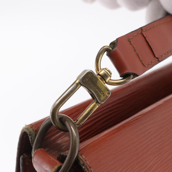 LOUIS VUITTON Epi Biface Hand Bag Brown M52323 LV Auth ka7020