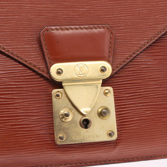 LOUIS VUITTON Epi Biface Hand Bag Brown M52323 LV Auth ka7020