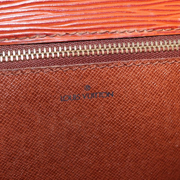 LOUIS VUITTON Epi Biface Hand Bag Brown M52323 LV Auth ka7020