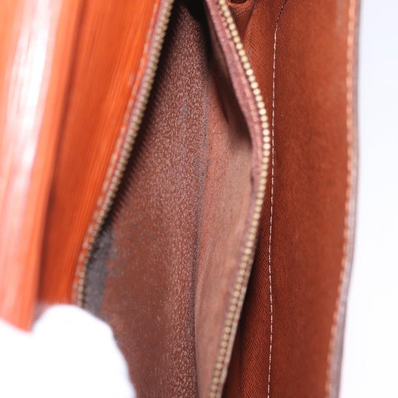 LOUIS VUITTON Epi Biface Hand Bag Brown M52323 LV Auth ka7020