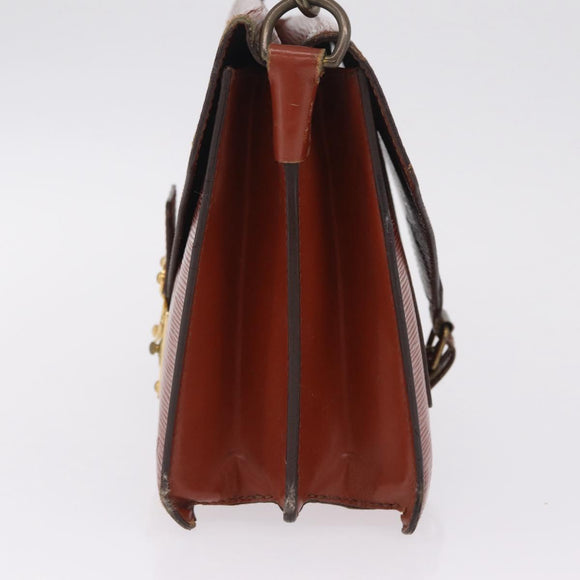 LOUIS VUITTON Epi Biface Hand Bag Brown M52323 LV Auth ka7020