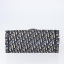 Christian Dior Trotter Canvas Oblique Book Tote Hand Bag Navy Auth ka7022-10