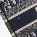 Christian Dior Trotter Canvas Oblique Book Tote Hand Bag Navy Auth ka7022-16