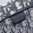 Christian Dior Trotter Canvas Oblique Book Tote Hand Bag Navy Auth ka7022-17