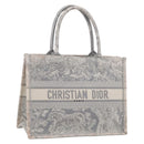 Christian Dior Toile De Jouy Book Tote Tote Bag Canvas Gray Auth ka7023-1