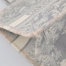 Christian Dior Toile De Jouy Book Tote Tote Bag Canvas Gray Auth ka7023-11