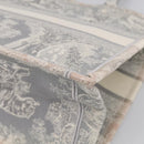 Christian Dior Toile De Jouy Book Tote Tote Bag Canvas Gray Auth ka7023-12