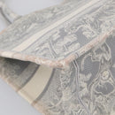 Christian Dior Toile De Jouy Book Tote Tote Bag Canvas Gray Auth ka7023-13