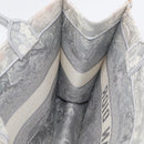 Christian Dior Toile De Jouy Book Tote Tote Bag Canvas Gray Auth ka7023-16
