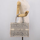 Christian Dior Toile De Jouy Book Tote Tote Bag Canvas Gray Auth ka7023-19