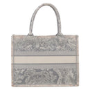 Christian Dior Toile De Jouy Book Tote Tote Bag Canvas Gray Auth ka7023-3