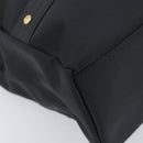 Gianni Versace Tote Bag Nylon Black Gold Auth ka7026-11