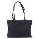 Gianni Versace Tote Bag Nylon Black Gold Auth ka7026-3
