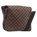 LOUIS VUITTON Damier Ebene Naviglio Shoulder Bag N45255 LV Auth ka7027V-1