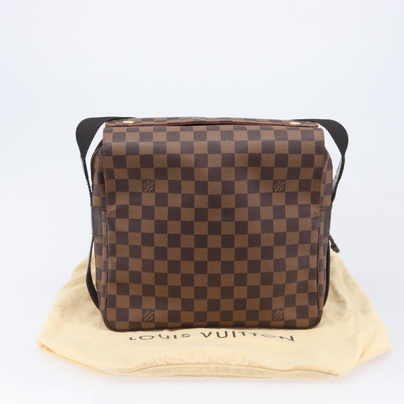 LOUIS VUITTON Damier Ebene Naviglio Shoulder Bag N45255 LV Auth ka7027V