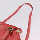 Chloe Paraty Hand Bag Leather 2way Pink Gold Auth ka7028A-10