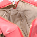 Chloe Paraty Hand Bag Leather 2way Pink Gold Auth ka7028A-20