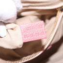 Chloe Paraty Hand Bag Leather 2way Pink Gold Auth ka7028A-24
