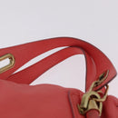 Chloe Paraty Hand Bag Leather 2way Pink Gold Auth ka7028A-8
