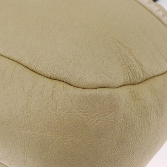 LOEWE Hand Bag Leather Green Silver Auth ka7029A