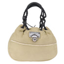LOEWE Hand Bag Leather Green Silver Auth ka7029A-2