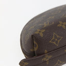 LOUIS VUITTON Monogram Trousse Demi Ronde Cosmetic Pouch M47520 LV Auth ka703-16