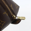 LOUIS VUITTON Monogram Trousse Demi Ronde Cosmetic Pouch M47520 LV Auth ka703-8