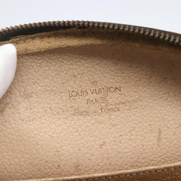 LOUIS VUITTON Monogram Trousse Demi Ronde Cosmetic Pouch M47520 LV Auth ka703