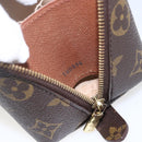 LOUIS VUITTON Monogram Trousse Demi Ronde Cosmetic Pouch M47520 LV Auth ka703-12