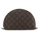LOUIS VUITTON Monogram Trousse Demi Ronde Cosmetic Pouch M47520 LV Auth ka703-2