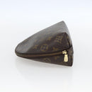 LOUIS VUITTON Monogram Trousse Demi Ronde Cosmetic Pouch M47520 LV Auth ka703-3