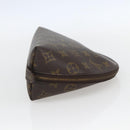 LOUIS VUITTON Monogram Trousse Demi Ronde Cosmetic Pouch M47520 LV Auth ka703-4