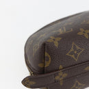 LOUIS VUITTON Monogram Trousse Demi Ronde Cosmetic Pouch M47520 LV Auth ka703-14