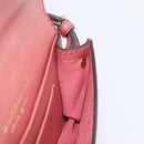 BURBERRY Nova Check Chain Shoulder Bag Canvas Leather Beige Gold Auth ka7030-22