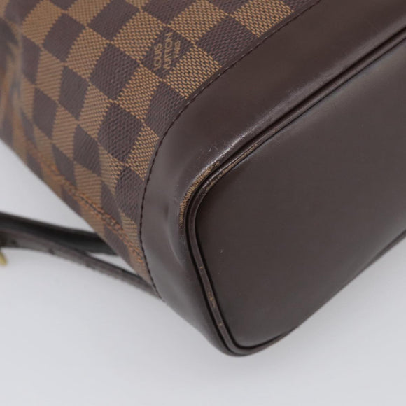 LOUIS VUITTON Damier Ebene Soho Backpack N51132 LV Auth ka7031