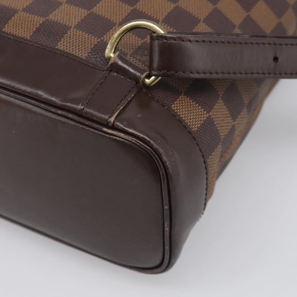 LOUIS VUITTON Damier Ebene Soho Backpack N51132 LV Auth ka7031