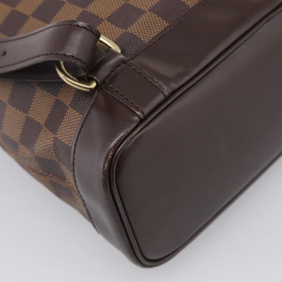 LOUIS VUITTON Damier Ebene Soho Backpack N51132 LV Auth ka7031