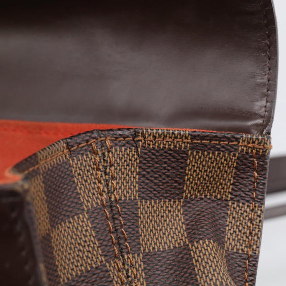 LOUIS VUITTON Damier Ebene Soho Backpack N51132 LV Auth ka7031