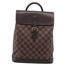 LOUIS VUITTON Damier Ebene Soho Backpack N51132 LV Auth ka7031-2