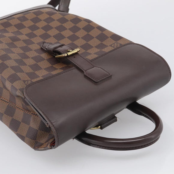 LOUIS VUITTON Damier Ebene Soho Backpack N51132 LV Auth ka7031