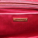 Miu Miu Tote Bag Leather 2way Pink Gold Auth ka7033A-17