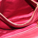 Miu Miu Tote Bag Leather 2way Pink Gold Auth ka7033A-26